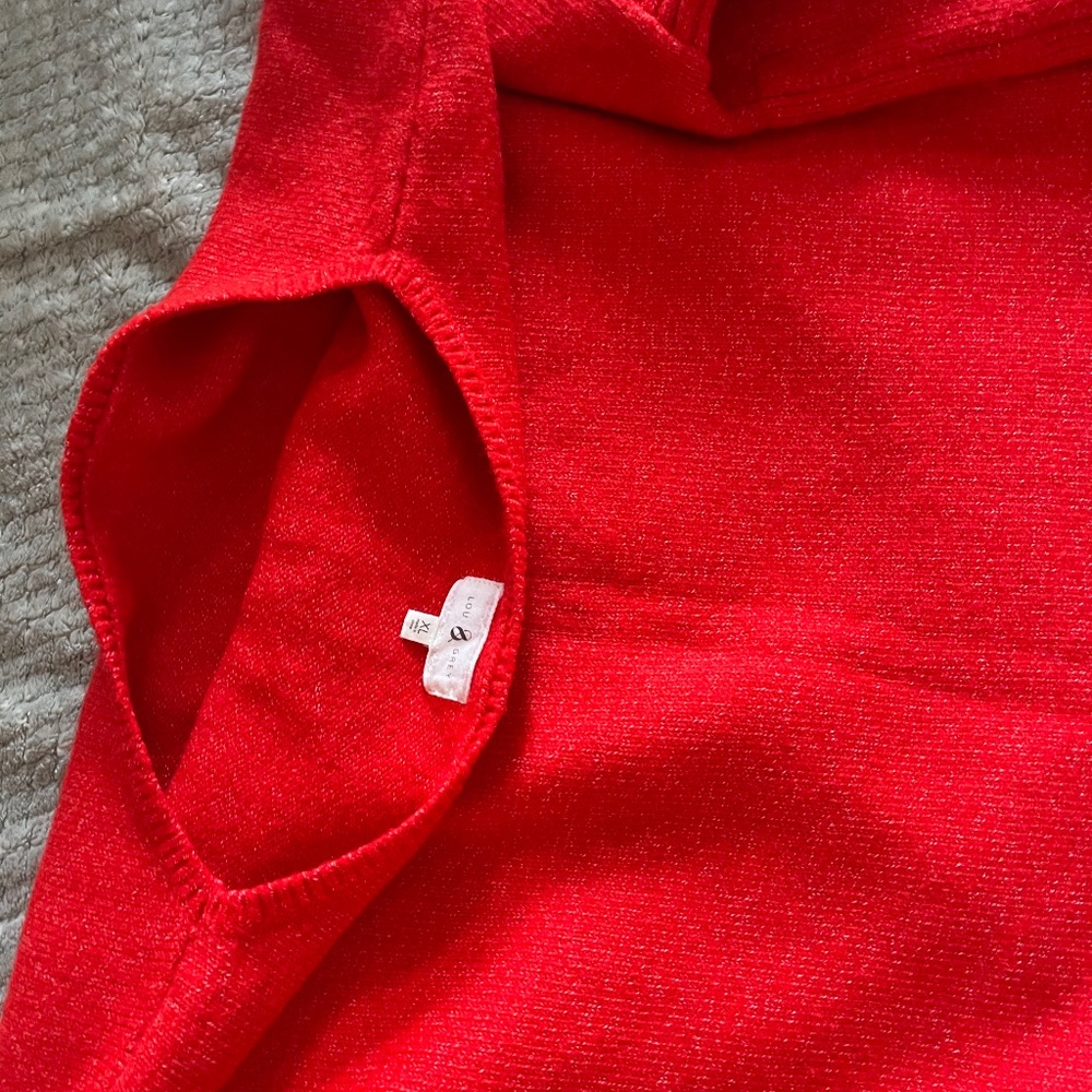 Lou & Grey Red Sweater - like new Red XL